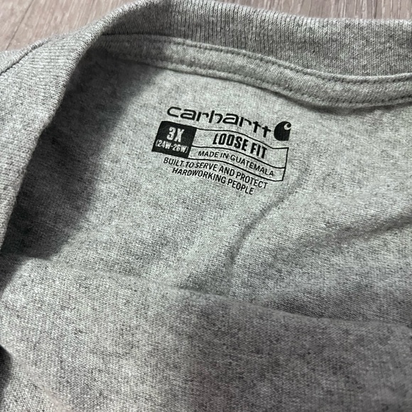 Carhartt Heather Gray Men's Short Sleeve Tee - Picture 3 of 4